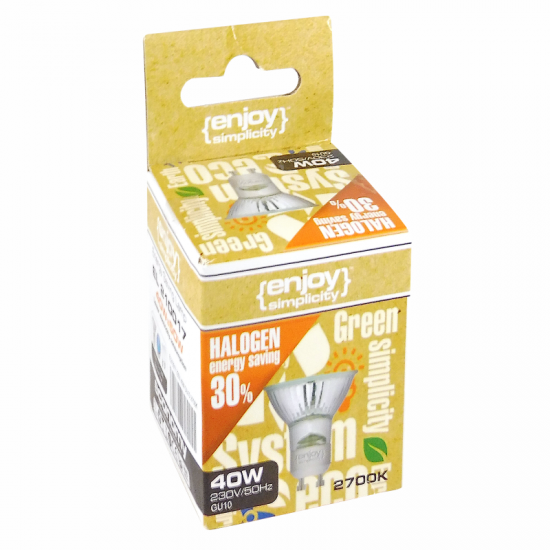 EL210016 | GU10 Halogen|28W(>35W)|2700k|180lm|{enjoysimplicity}™ EL210016 | GU10 Halogen|28W(>35W)|2700k|180lm|{enjoysimplicity}™