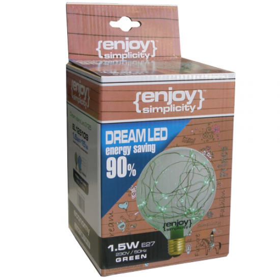 EL125109 | DreamLED Stars G125|1.5W E27|ΠΡΑΣΙΝΟ| {enjoysimplicity}™