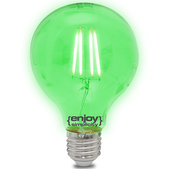 EL828009 | DreamLED Fillament Coloured G80|4W E27|ΠΡΑΣINO|{enjoysimplicity}™