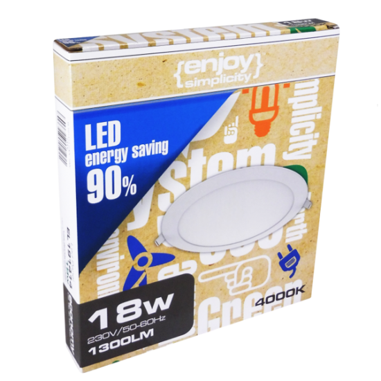 EL191214 | LED small Panel Φ115x19mm|6.5W|4000k|350lm|{enjoysimplicity}™ EL191214 | LED small Panel Φ115x19mm|6.5W|4000k|350lm|{enjoysimplicity}™