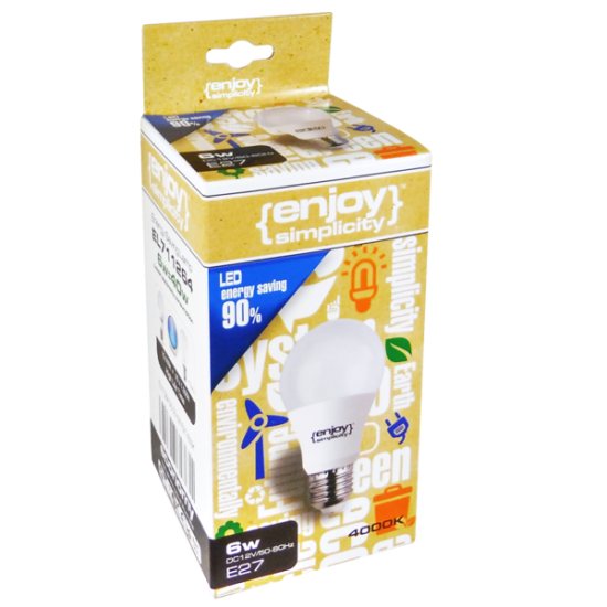 EL712493 | LED A60|DC24V|9W(>60W)Ε27|2700k|800lm|{enjoysimplicity}™ EL712493 | LED A60|DC24V|9W(>60W)Ε27|2700k|800lm|{enjoysimplicity}™