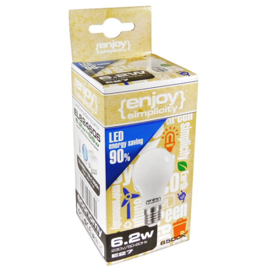 EL824461 | LED FILLAMENT MILKY P45|4W(>35w) Ε27|2700k|400lm|{enjoysimplicity}™