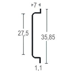 2803-2 | ΜΠΑΡΑ ΣΤΗΡΙΞΗΣ ΑΣΦΑΛΕΙΩΝ ΓΑΛΒΑΝΙΖΕ ΣΕ ΒΕΡΓΕΣ 2 mt 2803-2 | ΜΠΑΡΑ ΣΤΗΡΙΞΗΣ ΑΣΦΑΛΕΙΩΝ ΓΑΛΒΑΝΙΖΕ ΣΕ ΒΕΡΓΕΣ 2 mt