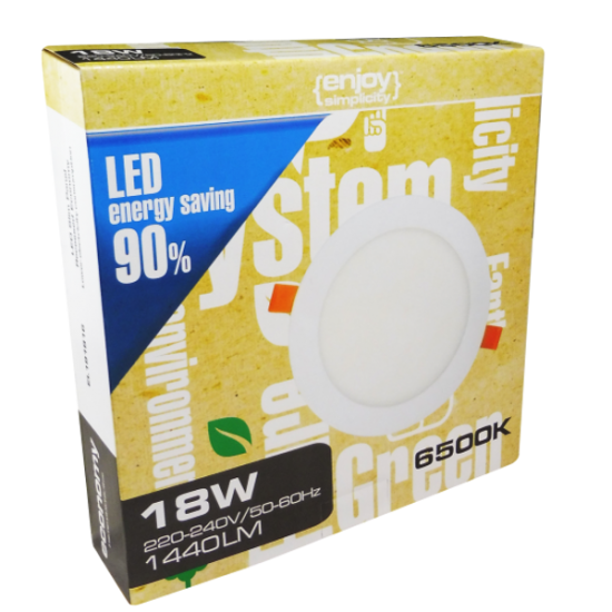 EL191816 |LED Slim Panel Φ225xh11mm|18W|6500k|1440lm|{enjoysimplicity}™ EL191816 |LED Slim Panel Φ225xh11mm|18W|6500k|1440lm|{enjoysimplicity}™