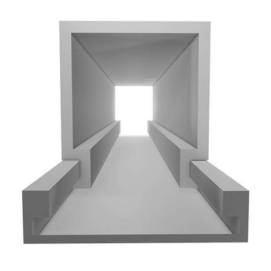 1431.23 | KANAΛΙ ΑΥΤΟΚΟΛΛΗΤΟ 20xh13mm Silver ΑΛΟΥΜΙΝΙΟ