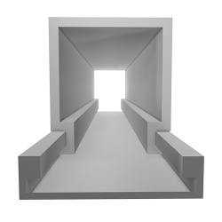 1434.23 | ΚΑΝΑΛΙ ΑΥΤΟΚΟΛΛΗΤΟ 40xh25mm Silver ΑΛΟΥΜΙΝΙΟ