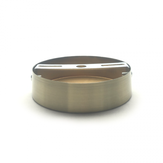 EL329134 | ΣΤΡΟΓΓΥΛΗ ΒΑΣΗ Φ100xh25mm ΧΡΥΣΗ|1ΤΡΥΠΑ