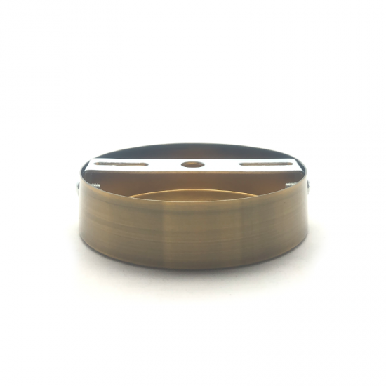 EL329147 | ΣΤΡΟΓΓΥΛΗ ΒΑΣΗ Φ100xh25mm XΡΥΣΟ ΑΝΤΙΚΑ|1ΤΡΥΠΑ