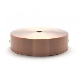 EL329138 | ΣΤΡΟΓΓΥΛΗ ΒΑΣΗ Φ100xh25mm ΡΟΖ ΧΑΛΚΟΣ|1ΤΡΥΠΑ