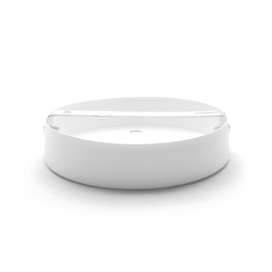 EL329401 | ΣΤΡΟΓΓΥΛΗ ΒΑΣΗ Φ120xh25mm ΛΕΥΚΗ|4ΤΡΥΠEΣ