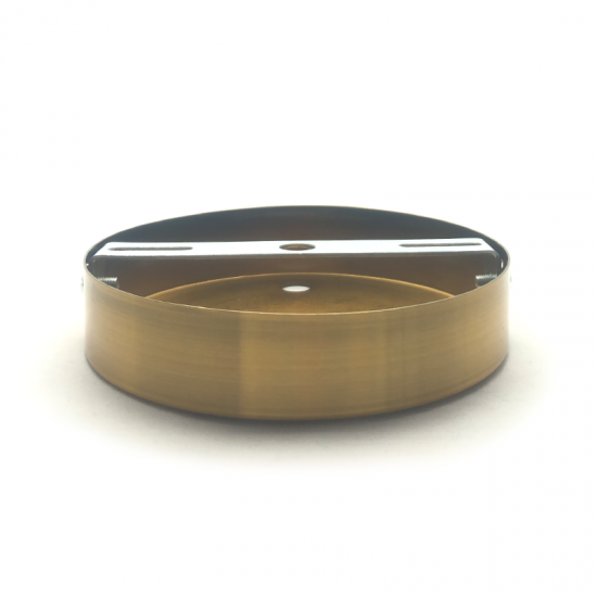 EL329447 | ΣΤΡΟΓΓΥΛΗ ΒΑΣΗ Φ120xh25mm ΧΡΥΣΟ ΑΝΤΙΚΑ|4ΤΡΥΠEΣ