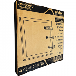 EL192252 | SLIM BACKLIT LED Panel 595x595x25mm|45W|UGR<19|6500k|5000lm|{enjoysimplicity}™ EL192252 | SLIM BACKLIT LED Panel 595x595x25mm|45W|UGR<19|6500k|5000lm|{enjoysimplicity}™