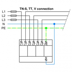 10454 | HLSA25-275/3+1 | SPD T1+T2+T3  | ΑΝΤΙΚΕΡΑΥΝΙΚΟ ΠΑΛΜΙΚΟΥ ΡΕΥΜΑΤΟΣ & ΠΡΟΣΤΑΤΕΥΤΙΚΟ ΥΠΕΡΤΑΣΗΣ | Hakel® | νέτο