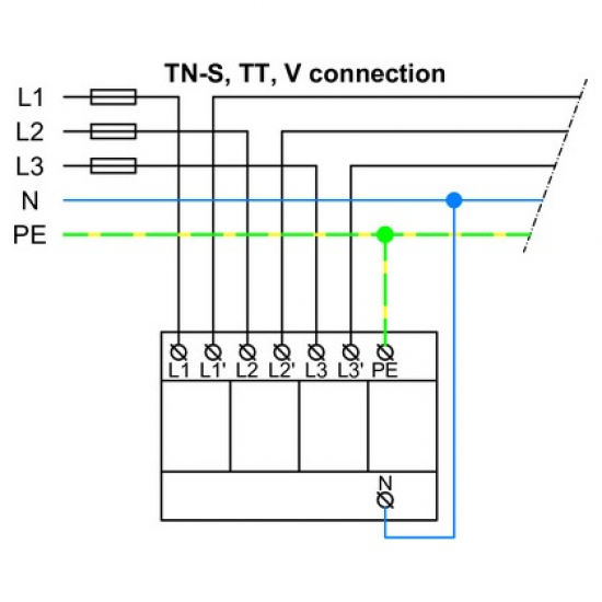 10454 | HLSA25-275/3+1 | SPD T1+T2+T3  | ΑΝΤΙΚΕΡΑΥΝΙΚΟ ΠΑΛΜΙΚΟΥ ΡΕΥΜΑΤΟΣ & ΠΡΟΣΤΑΤΕΥΤΙΚΟ ΥΠΕΡΤΑΣΗΣ | Hakel® | νέτο
