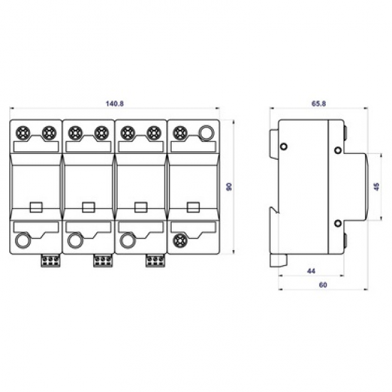 10454 | HLSA25-275/3+1 | SPD T1+T2+T3  | ΑΝΤΙΚΕΡΑΥΝΙΚΟ ΠΑΛΜΙΚΟΥ ΡΕΥΜΑΤΟΣ & ΠΡΟΣΤΑΤΕΥΤΙΚΟ ΥΠΕΡΤΑΣΗΣ | Hakel® | νέτο