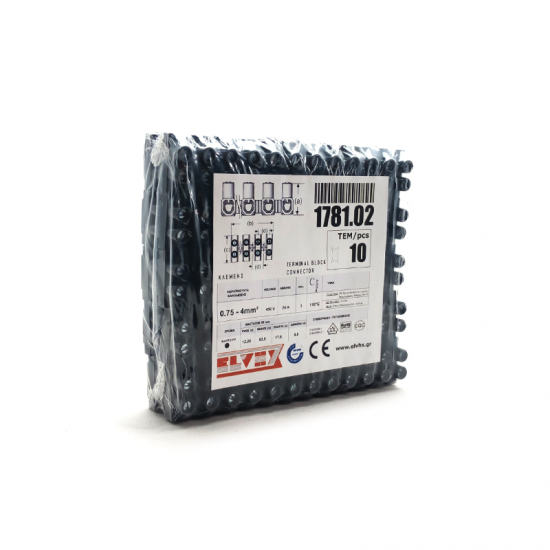 1781 | ΚΛΕΜΕΝΣ 12ΠΟΛΩΝ ΕLVHX® Ν° 0.75 - 4 mm² |110⁰C