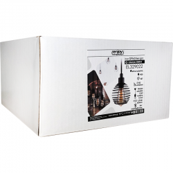 EL329022 | SET: ΣΙΔΕΡΕΝΙΟ ΕΛΑΤΗΡΙΟ+ΜΑΥΡΟ ΚΑΛΩΔΙΟ 1.5mt+ΝΤΟΥΙ+ΡΟΖΕΤΑ|E27|Φ152xh185mm|{enjoysimplicity}™