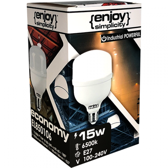 EL850106 | LED High Power|(100-240V)|15W(>110W)Ε27|6500k|1820lm|{enjoysimplicity}™