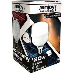 EL850206 | LED High Power|(100-240V)|20W(>185W)Ε27|6500k|2700lm|{enjoysimplicity}™ EL850206 | LED High Power|(100-240V)|20W(>185W)Ε27|6500k|2700lm|{enjoysimplicity}™