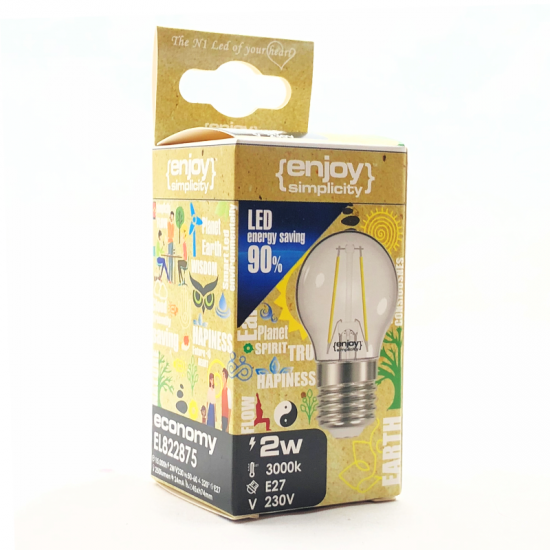 EL822877 | LED FILLAMENT CLEAR|P45 5.5W(>60w) E27|3000k|806lm|{enjoysimplicity}™