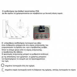 EL198506 |LED Sensor FloodLight white IP65/IP44 L190xW249xH26mm|50W|6500k|5000lm|{enjoysimplicity}™