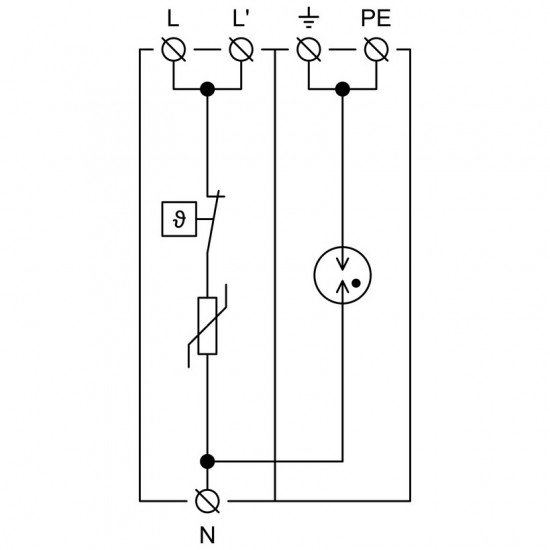 10451 | HSLA25-275/1+1 |SPD T1+T2+T3 |ΑΝΤΙΚΕΡΑΥΝΙΚΟ ΠΑΛΜΙΚΟΥ ΡΕΥΜΑΤΟΣ & ΠΡΟΣΤΑΤΕΥΤΙΚΟ ΥΠΕΡΤΑΣΗΣ | Hakel® | νέτο