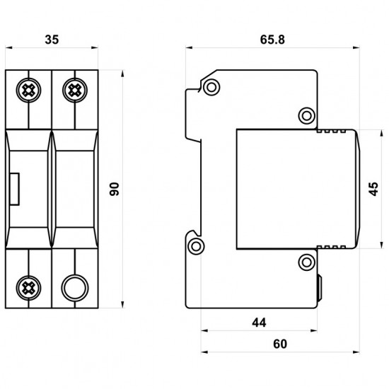 16081 | HLSA12,5-275/1+1 M  | SPD T1+T2+T3 | ΑΝΤΙΚΕΡΑΥΝΙΚΟ ΠΑΛΜΙΚΟΥ ΡΕΥΜΑΤΟΣ & ΑΠΑΓΩΓΟΣ ΥΠΕΡΤΑΣΕΩΝ| Hakel® | νέτο