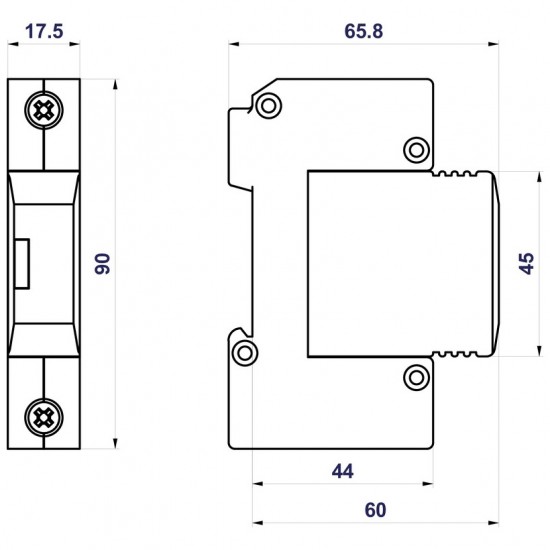 27080 | HSA-275 M | SPD T2+T3 | ΑΠΑΓΩΓΟΣ ΚΡΟΥΣΤΙΚΩΝ ΥΠΕΡΤΑΣΕΩΝ | Hakel® | νέτο