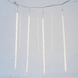 ΣΕΙΡΑ, 240 LED, 7V, ΜΕ 5 SNOWDROP 50cm, ΕΠΕΚΤΑΣΗ ΕΩΣ 3, ΜΕ ΜΕΤΑΣΧΗΜΑΤΙΣΤΗ, ΘΕΡΜΟ ΛΕΥΚΟ LED, ΠΡΟΕΚΤΑΣΗ ΠΑΡΟΧΗΣ 5m, IP44