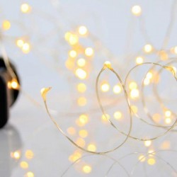ΣΕΙΡΑ, 100 ΜΙΝΙ LED, 4,5V, 8 ΠΡΟΓΡΑΜΜΑΤΑ, ΜΕ ΜΕΤΑΣΧΗΜΑΤΙΣΤΗ, ΠΡΟΕΚΤΑΣΗ ΠΑΡΟΧΗΣ 500cm, ΑΣΗΜΙ ΧΑΛΚΟΣ, DAYLIGHT LED,ANA 10cm,ΙΡ44
