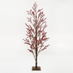 ΔΕΝΤΡΟ ΜΕ BERRY, 168 ΘΕΡΜΑ LED, ΜΕ ΜΕΤΑΣΧΗΜΑΤΙΣΤΗ, 180cm, IP20