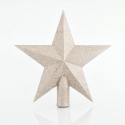 ΚΟΡΥΦΗ ΔΕΝΤΡΟΥ ΑΣΤΕΡΙ, ΣΑΜΠΑΝΙ GLITTER, ΠΛΑΣΤΙΚΗ, 20cm