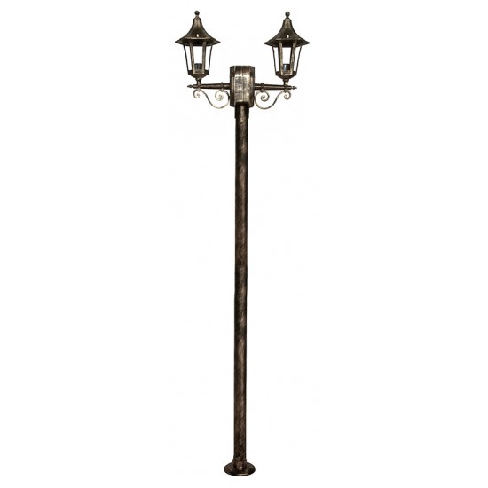 Κολώνα κήπου LP-400ΕΒ 2Φ BRONZE 200cm ΚΑΡΑΒΟΛΟΣ ΙΣΤΟΣ Κολώνα κήπου LP-400ΕΒ 2Φ BRONZE 200cm ΚΑΡΑΒΟΛΟΣ ΙΣΤΟΣ