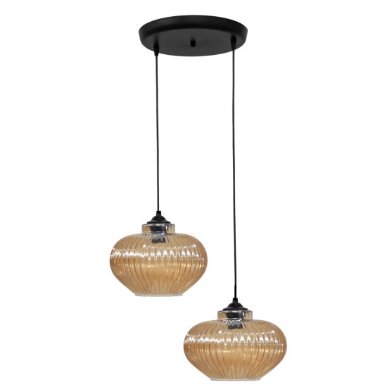 RIGATO/2 BL-MELI ΓΥΑΛΙΝΟ Κρεμαστό φωτιστικό ανισόπεδο