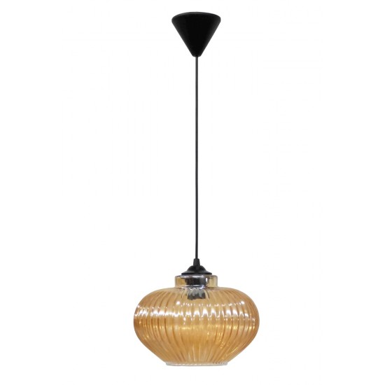 Κρεμαστό φωτιστικό RIGATO/25 MELI 1L ΓΥΑΛΙΝΟ