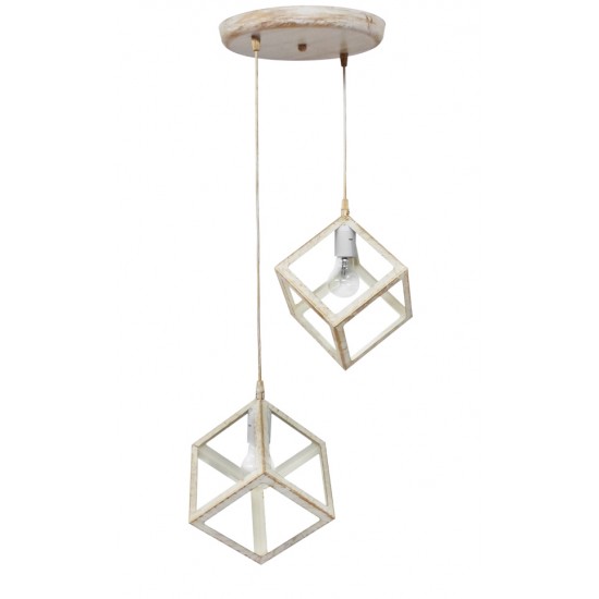 KYVOS/2L WHITE-BRONZE PENDEL 2/L ΚΡΕΜΑΣΤΟ ΜΕΤ.