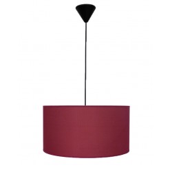 ΗΚ-07 ΚΟΚΚΙΝΟ 1L ΚΡΕΜΑΣΤΟ ΚΑΠΕΛΟ ME ΚΑΛΩΔΙΟ ,Φωτιστικό καπέλο κύλινδρος Φ40