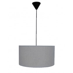 ΗΚ-04 ΓΚΡΙ 1L ΚΡΕΜΑΣΤΟ ΚΑΠΕΛΟ ME ΚΑΛΩΔΙΟ ,Φωτιστικό καπέλο κύλινδρος Φ40