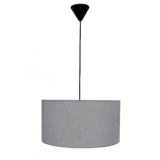 ΗΚ-04 ΓΚΡΙ 1L ΚΡΕΜΑΣΤΟ ΚΑΠΕΛΟ ME ΚΑΛΩΔΙΟ ,Φωτιστικό καπέλο κύλινδρος Φ40