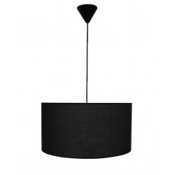 ΗΚ-03 ΜΑΥΡΟ 1L ΚΡΕΜΑΣΤΟ ΚΑΠΕΛΟ ME ΚΑΛΩΔΙΟ ,Φωτιστικό καπέλο κύλινδρος Φ40