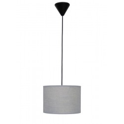 ΗΚ-04 ΓΚΡΙ 1L ΚΡΕΜΑΣΤΟ ΚΑΠΕΛΟ ME ΚΑΛΩΔΙΟ ,Φωτιστικό καπέλο κύλινδρος Φ20