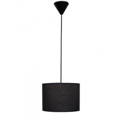 ΗΚ-03 ΜΑΥΡΟ 1L ΚΡΕΜΑΣΤΟ ΚΑΠΕΛΟ ME ΚΑΛΩΔΙΟ ,Φωτιστικό καπέλο κύλινδρος Φ20