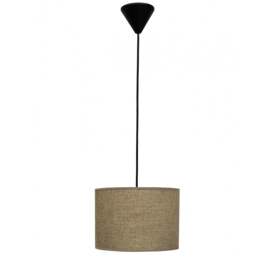 ΗΚ-06 ΑΜΜΟΥ/ΚΑΦΕ 1L ΚΡΕΜΑΣΤΟ ΚΑΠΕΛΟ ME ΚΑΛΩΔΙΟ ,Φωτιστικό καπέλο κύλινδρος Φ20