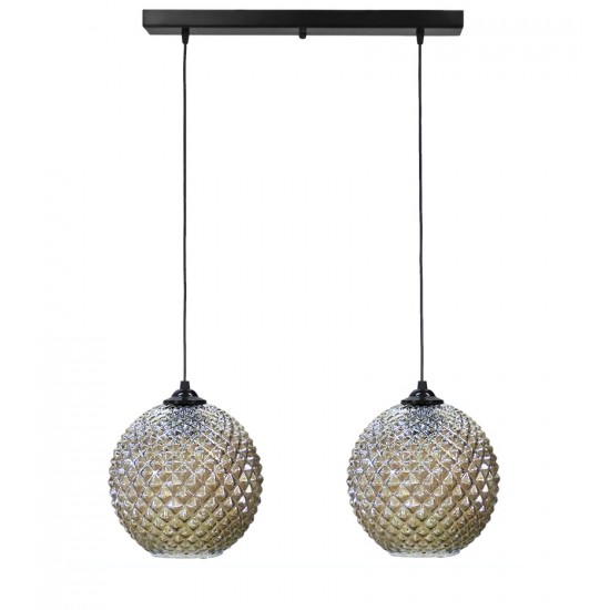 Κρεμαστό φωτιστικό 5010/2 RAGA BL-FUME ΓΥΑΛΙΝΟ