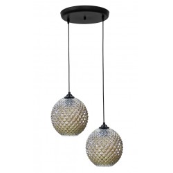 Κρεμαστό φωτιστικό ανισόπεδο 5010/2 BL-FUME ΓΥΑΛΙΝΟ