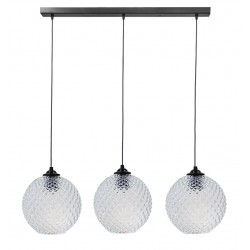 Κρεμαστό φωτιστικό 5010/3 RAGA BL-TRANSPARANTE ΓΥΑΛΙΝΟ