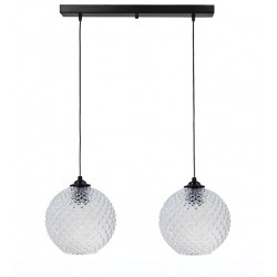 Κρεμαστό φωτιστικό 5010/2 RAGA BL-TRANSPARANTE ΓΥΑΛΙΝΟ