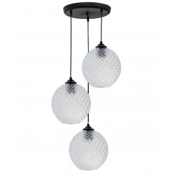 Κρεμαστό φωτιστικό ανισόπεδο GL-5010 BL-TRANSPARANTE ΓΥΑΛΙΝΟ