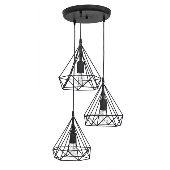 DM-02 PENDEL 3/L BLACK ΚΡΕΜΑΣΤΟ ΑΝΙΣΟΠΕΔΟ ΔΙΑΜΑΝΤΙ