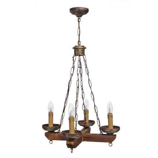 R-ΚΕΡΙ 4/Φ CROSS CHAIN BRONZE ΚΡΕΜΑΣΤΟ Ε/14 ΞΥΛΙΝΟ